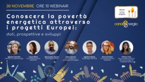 Conoscere la povertà energetica attraverso i progetti Europei 30 novembre relatori